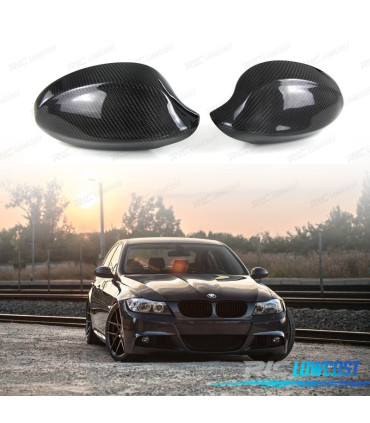 CAPAS DE ESPELHOS RETROVISORES BMW SERIE 1 E81 E82 E87 E88 CARBONO LOOK M