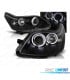 FARÓIS ANGEL EYES CITROEN C4 04-09 FUNDO PRETO