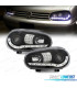 FARÓIS COM LUZ DIURNA LED VOLKSWAGEN VW GOLF 4 FUNDO PRETO + CROMADO