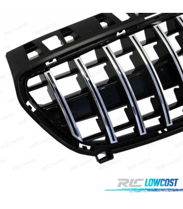 GRELHA FRONTAL MERCEDES A W176 12-15 GTR PRETO CROMADO A45 GT-R PANAMERICANA