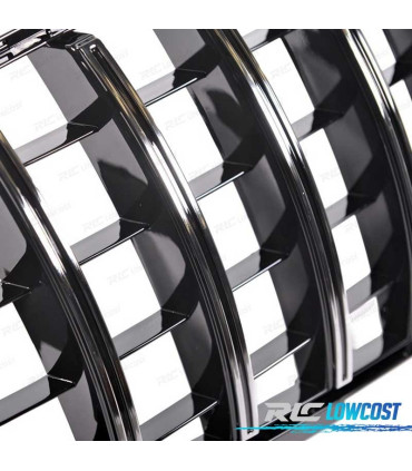 GRELHA FRONTAL MERCEDES CLASE A W176 16-18 LOOK AMG GT PRETO CROMADO