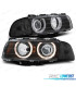 FARÓIS BMW SERIE 7 E38 94-98 ANGEL EYES HALOGENEO FUNDO PRETO