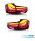FAROLINS BMW F30 FULL LED LIGHT BAR OLED VERMELHO