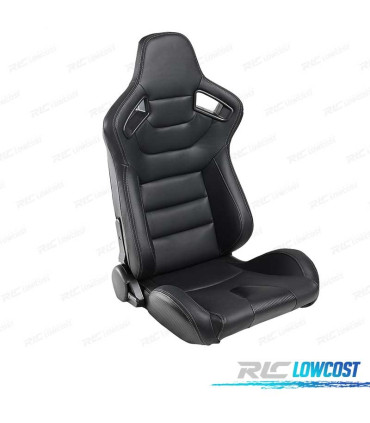 BANCO SEMI BAQUET TIPO RS EM PELE PRETA