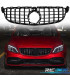 GRELHA FRONTAL MERCEDES W205 15-17 LOOK AMG GT CAMARA PRETO BRILHO