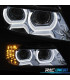 FARÓIS ANGEL EYES AFS U 3D XENON LED PARA BMW SERIE 3 E90 E91 08-12 FUNDO CROMADO