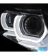 FARÓIS ANGEL EYES AFS U 3D XENON LED PARA BMW SERIE 3 E90 E91 08-12 FUNDO CROMADO