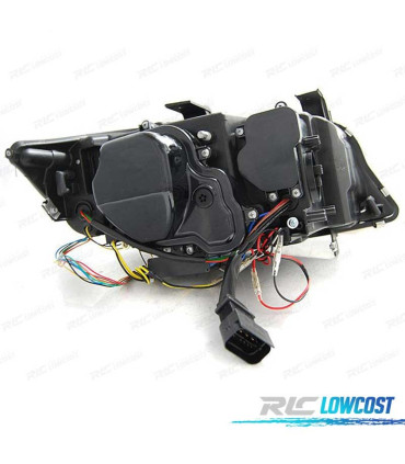 FARÓIS ANGEL EYES AFS U 3D XENON LED PARA BMW SERIE 3 E90 E91 08-12 FUNDO CROMADO