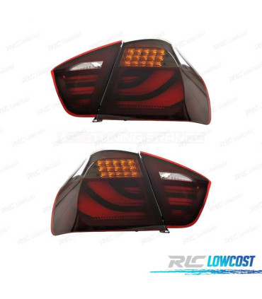 FAROLINS BMW E91 05-08 LED VERMELHO FUMADO ESCURO