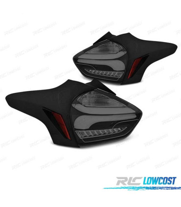 CONJUNTO DE FAROLINS FORD FOCUS 3 FACELIFT 15-18 NEW LOOK COM INDICADOR LED DINÂMICO