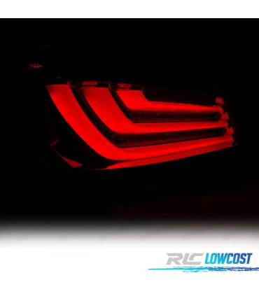 FAROLINS TRASEIROS BMW E60 LCI 07-09 FULL LED BAR FUMADO ESCURECIDO