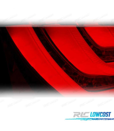 FAROLINS TRASEIROS BMW E60 LCI 07-09 FULL LED BAR FUMADO ESCURECIDO