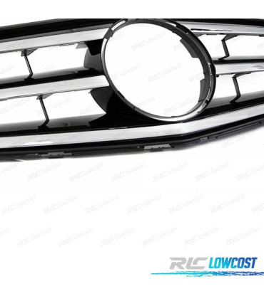 GRELHA MERCEDES CLASE C W204 S204 07-14 PRETO CROMADO
