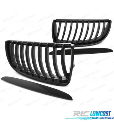 GRELHAS FRONTAIS BMW E90 E91 05-08 PRETO BRILHANTE