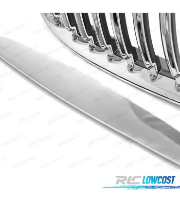 GRELHAS FRONTAIS BMW E90 E91 05-08 CROMADAS