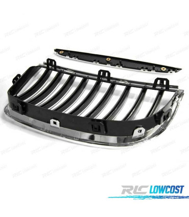 GRELHAS FRONTAIS BMW E90 E91 05-08 CROMADAS