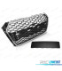 GRELHA FRONTAL AUDI A4 B9 15-19 CROMO PRETO LOOK RS4