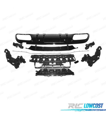 DIFUSOR MERCEDES CLASE C W205 4P 18-21 LOOK AMG PRETO