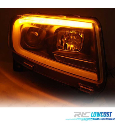 FARÓIS OPTICAS JEEP GRAND CHEROKEE 11-13 DINÁMICOS PRETO