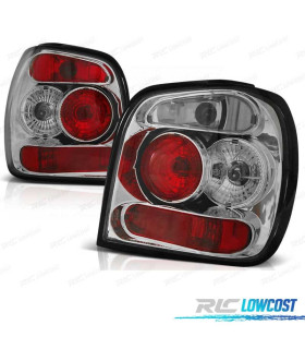 FAROLINS TRASEIROS VOLKSWAGEN VW POLO 6N2 99-01 CROMADO