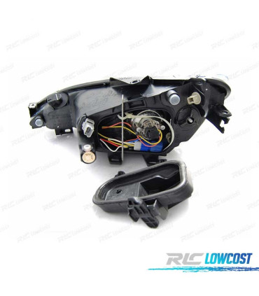 FARÓIS OPTICAS PEUGEOT 206 02- LUZ DIURNA ANGEL EYES CROMADO