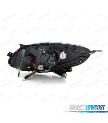 FARÓIS OPTICAS RENAULT TWINGO 07-11 LUZ DIURNA LED CROMADO