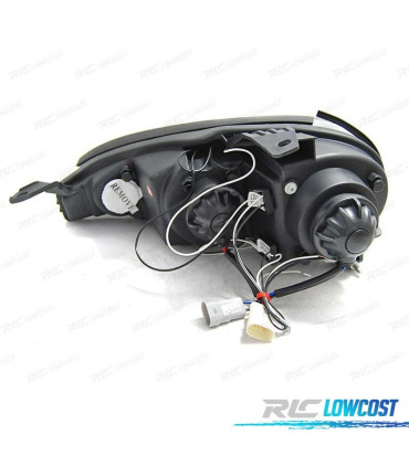 FARÓIS MAZDA MX5 01-05 OLHOS DE ANJO CROMADOS