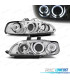 FARÓIS HONDA CIVIC 91-95 4D ANGEL EYES CROMADOS