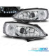 FARÓIS OPTICAS OPEL ASTRA G 97-04 LUZ DIURNA LED CROMADOS