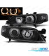 FARÓIS OPEL VECTRA B 99-02 ANGEL EYES FUNDO PRETO