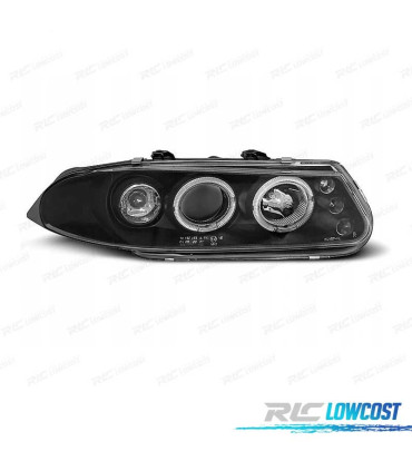 FARÓIS ROVER 200 95-00 ANGEL EYES FUNDO PRETO CCFL