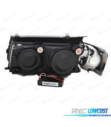 FARÓIS VOLKSWAGEN VW PASSAT B5 3B 96-00 ANGEL EYES CCFL CROMADO
