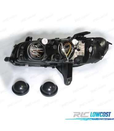 FARÓIS FRONTAIS PARA OPEL OMEGA B 94-99. FUNDO PRETO