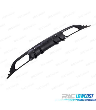 DIFUSOR TRASEIRO MERCEDES CLASE C W205 SEDAN 14-20 AMG PDC + PONTEIRAS ESCAPE CROMO