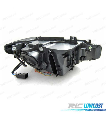 FARÓIS BMW F30 F31 11-15 XENON AFS ANGEL EYES DRL LED PRETOS