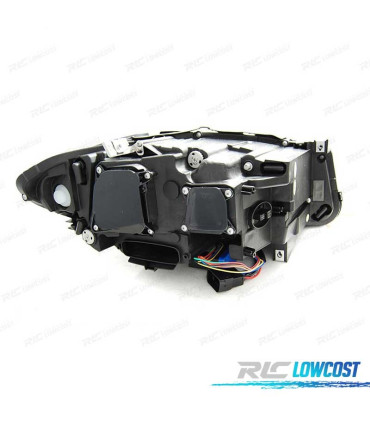 FARÓIS BMW F10 F11 10-13 XENON AFS 3D ANGEL EYES LED DRL DINAMICOS PRETOS