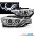 FARÓIS BMW F30 F31 11-15 XENON AFS ANGEL EYES LED DRL CROMO