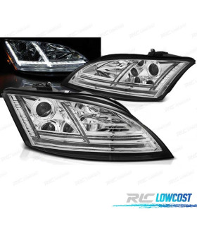 FARÓIS AUDI TT 8J 06-10 XENON LUZ DIURNA LED DINAMICOS AFS CROMADO
