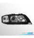 FARÓIS AUDI A6 99-01 XENON OLHOS ANGEL LED FUNDO PRETO
