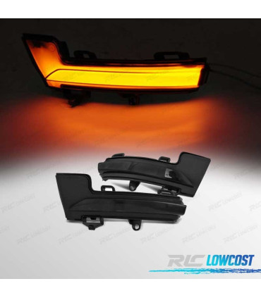 INDICADORES SKODA OCTAVIA III 12-20 ESPELHO LED DINAMICOS FUMADO