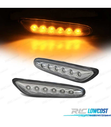 PISCAS LATERAIS BMW E46 01-05 LATERALES LED CROMADO
