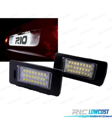 LUZES MATRÍCULA AUDI Q5 A4 A5 A1 TT VOLKSWAGEN VW PASSAT B6 KOMBI SKODA CANBUS LED