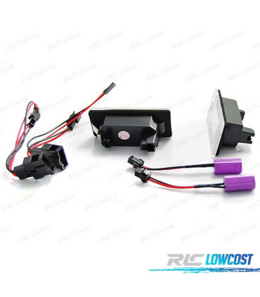 LUZES MATRÍCULA AUDI Q5 A4 A5 A1 TT VOLKSWAGEN VW PASSAT B6 KOMBI SKODA CANBUS LED