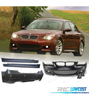 KIT CARROÇARIA BMW E60 03-07 COM NEVOEIROS LOOK M5