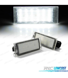 LUZ DE MATRICULA LED PARA RENAULT CLIO MEGANE LAGUNA E TWINGO
