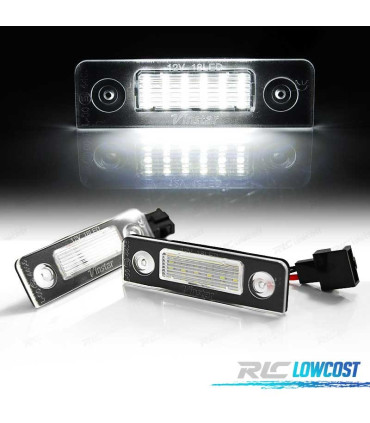 LUZES MATRÍCULA LED SKODA OCTAVIA 09-12 ROOMSTER 06-10 CANBUS