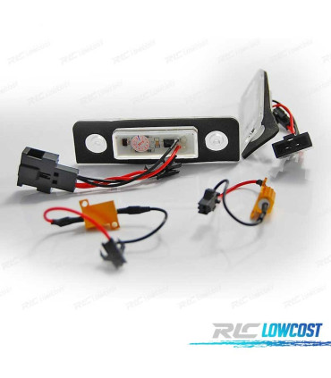 LUZES MATRÍCULA LED SKODA OCTAVIA 09-12 ROOMSTER 06-10 CANBUS