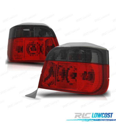 FAROLINS TRASEIROS BMW E36 TOURING 90-99 VERMELHO FUMADO LEX