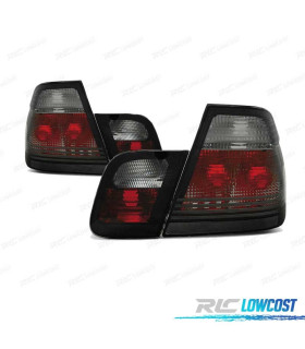 FAROLINS TRASEIROS BMW E46 SEDAN 98-01 FUMADOS LEX