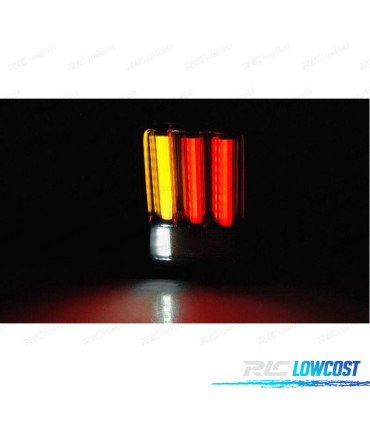 FAROLINS TRASEIROS PARA JEEP WRANGLER JK 07-18 LED BAR FUMADO PRETO